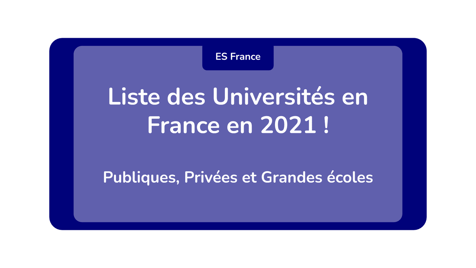 Liste Universités France