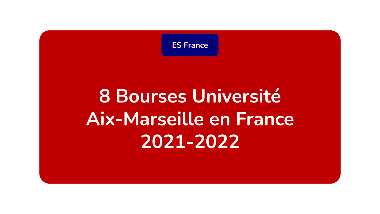 Bourses Université Aix-Marseille