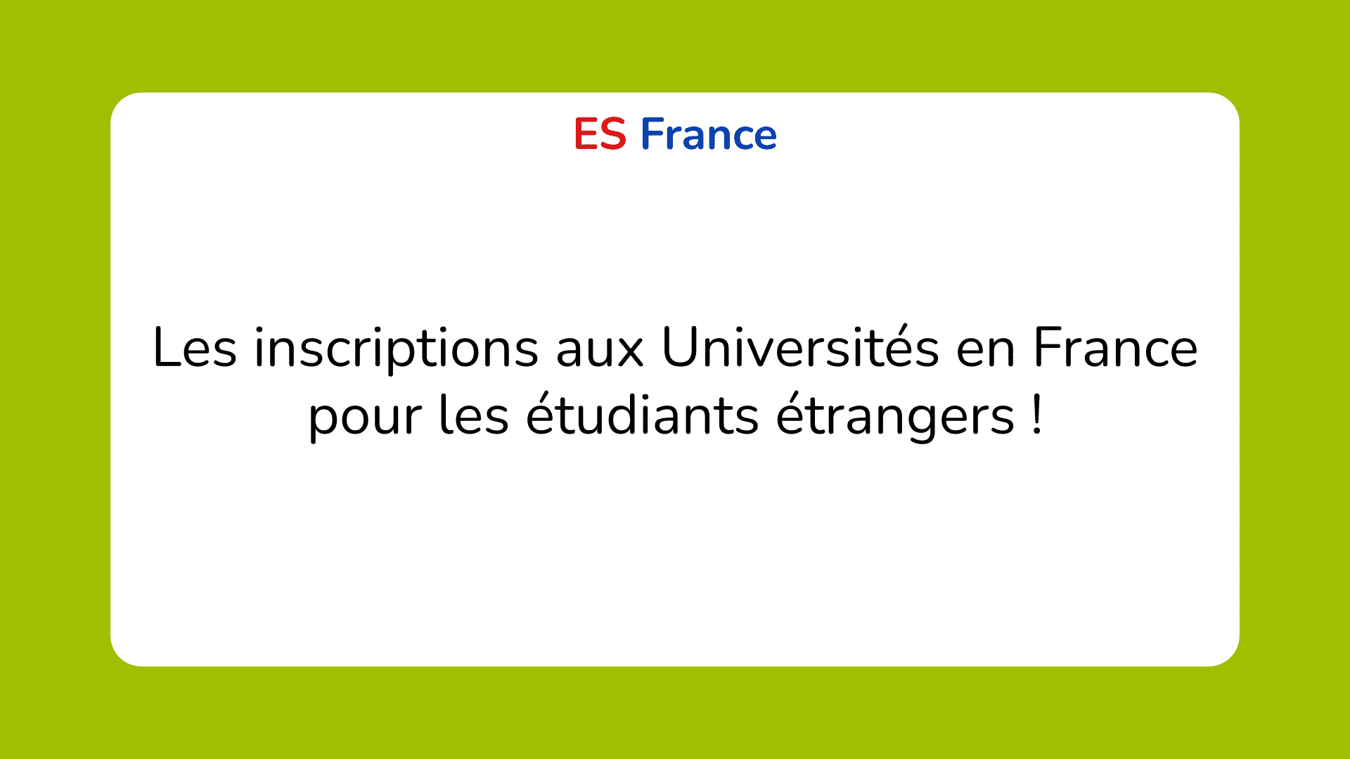 Inscriptions Aux Universités En France Pour étudiants étrangers