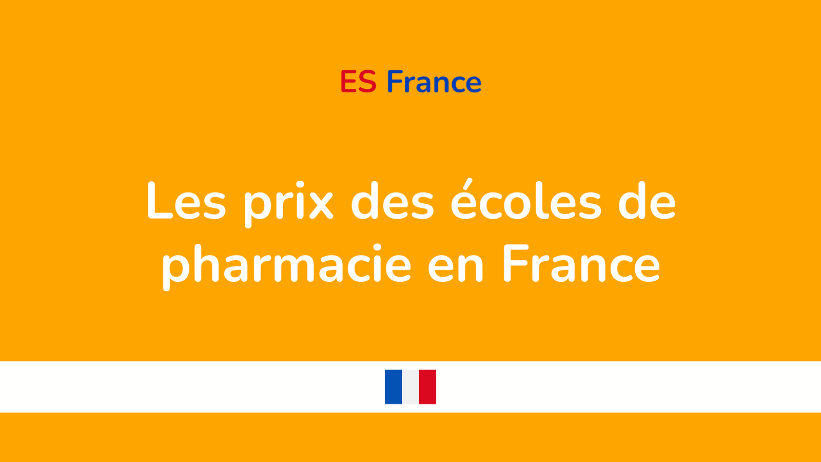 prix des écoles de pharmacie en France
